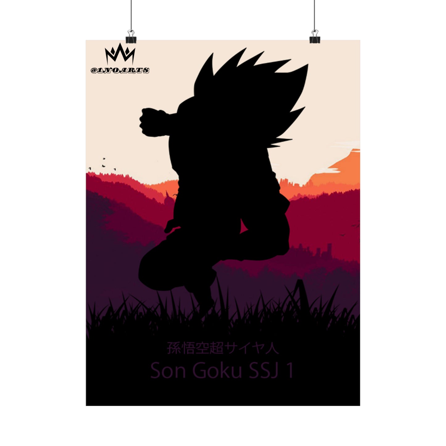 Son Goku Super Saiyan 1 Minimalist Poster #3 - Collective Prints