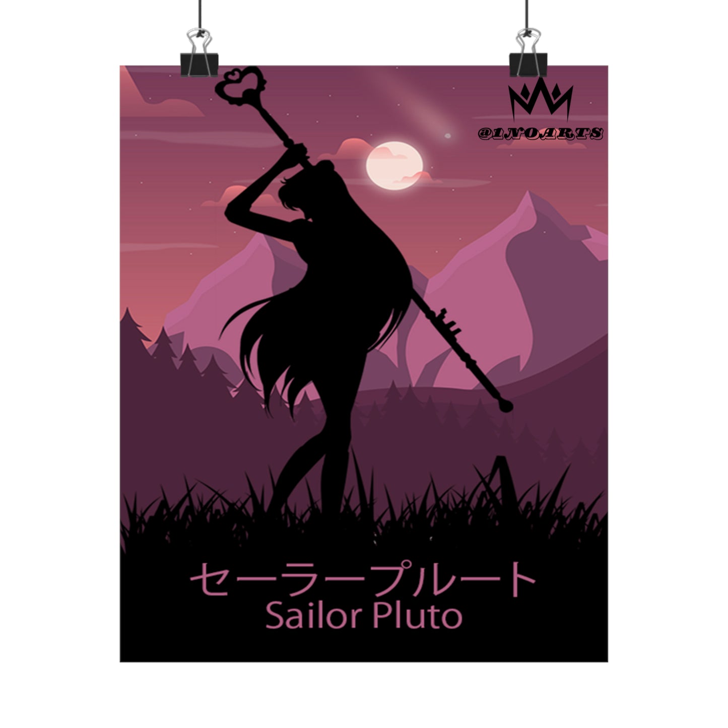 Sailor Pluto Minimalist Poster #3 - Collective Prints