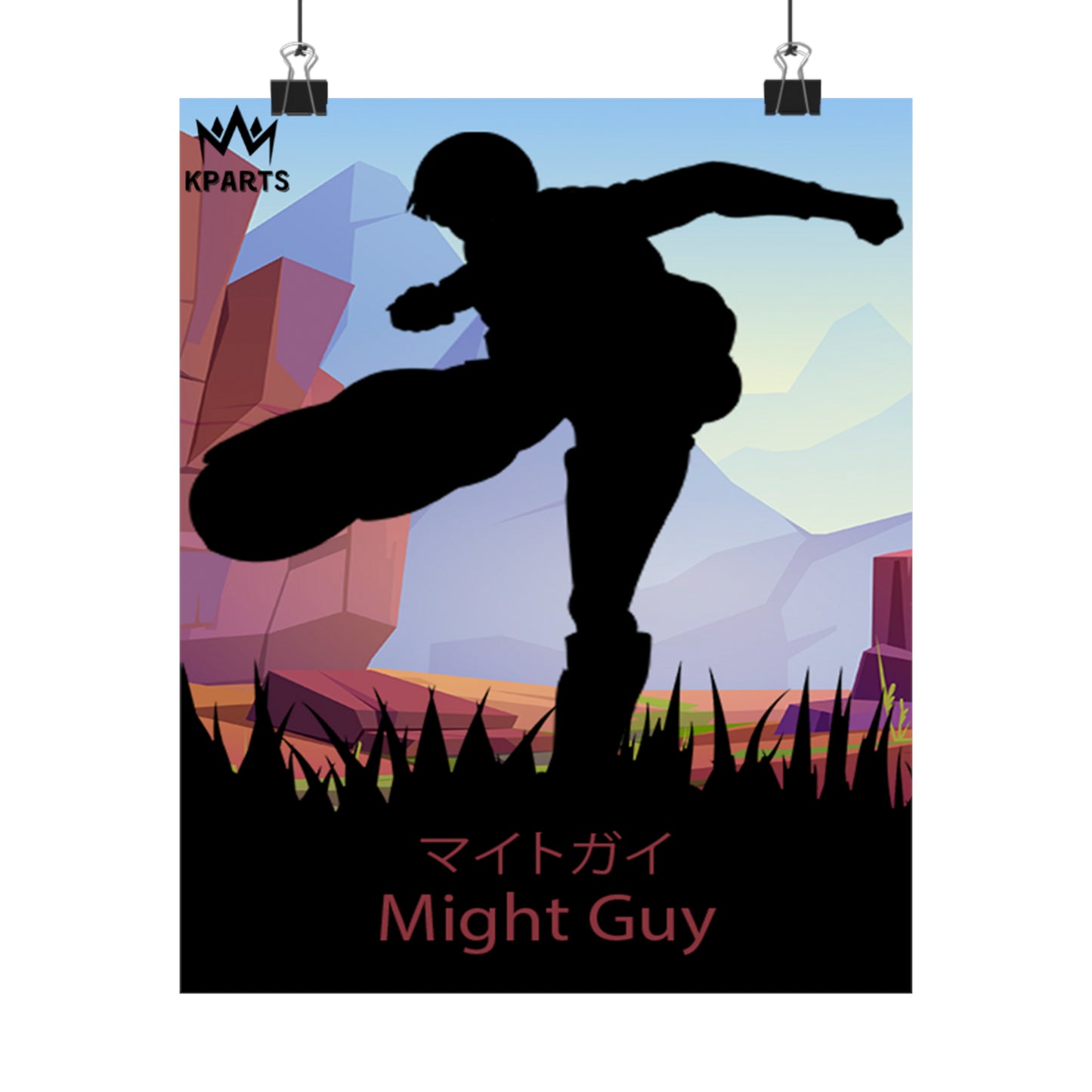 Might Guy Minimalist Poster #7