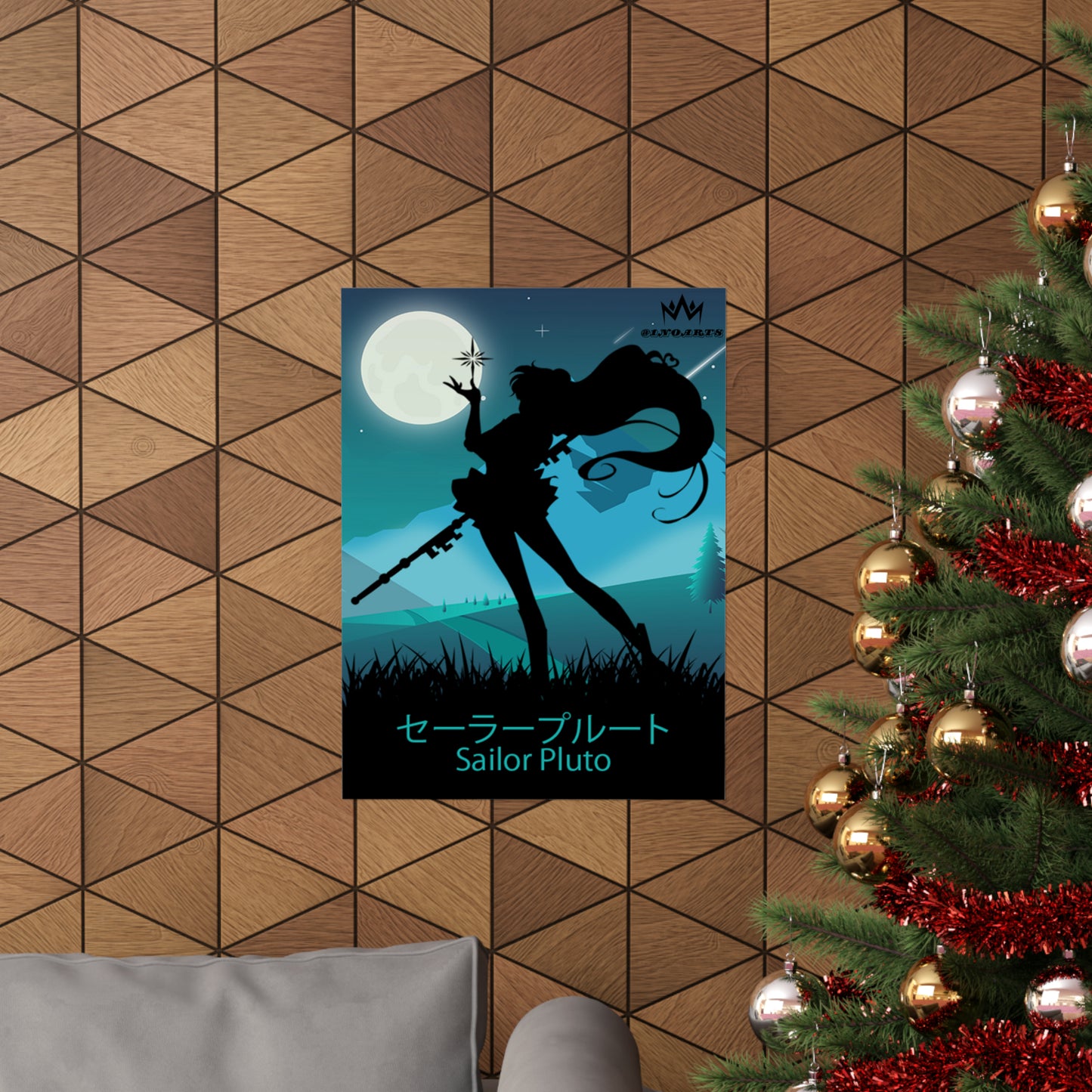 Sailor Pluto Minimalist Poster #1 - Collective Prints