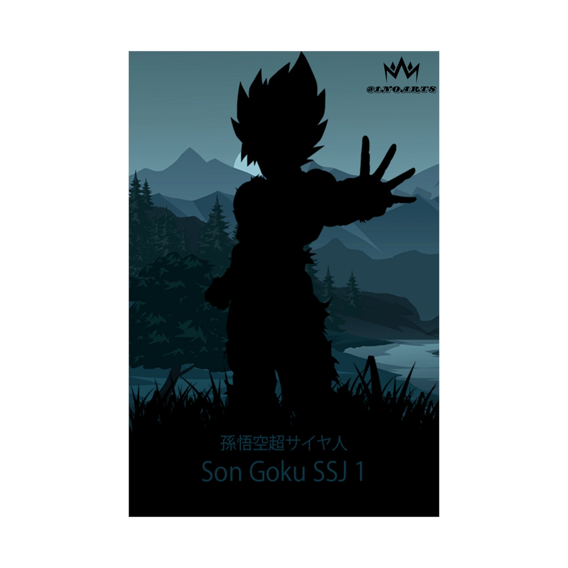 Son Goku Super Saiyan 1 Minimalist Poster #1 - Collective Prints