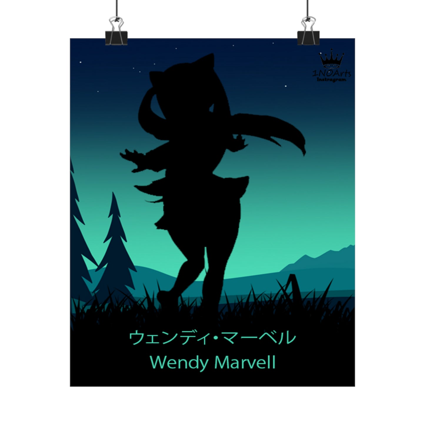 Wendy Marvell Silhouette Poster #1 - Collective Prints