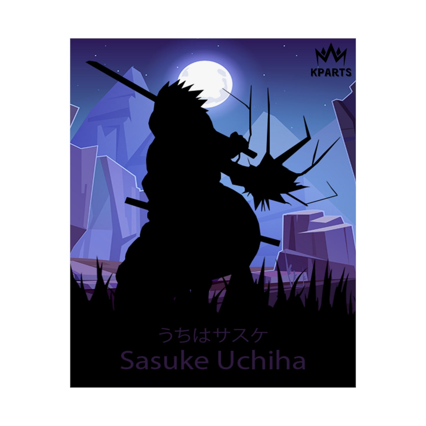 Sasuke Uchiha Minimalist Poster #1 - Collective Prints