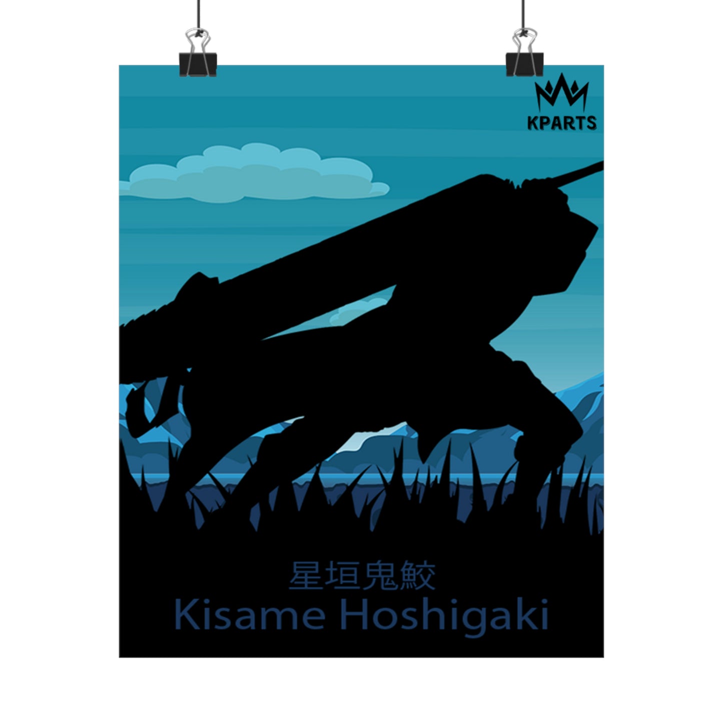 Kisame Hoshigaki Minimalist Poster #2 - Collective Prints