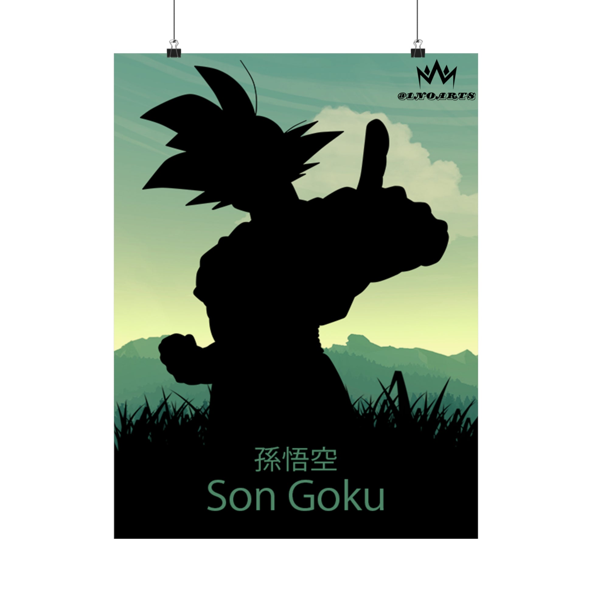 Son Goku Silhouette Poster #6 - Collective Prints