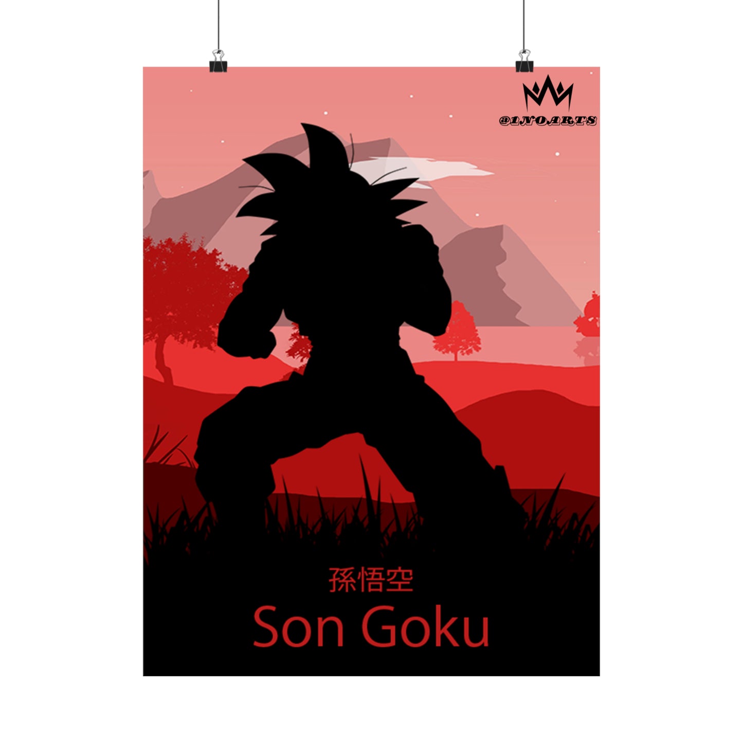 Son Goku Silhouette Poster #9 - Collective Prints