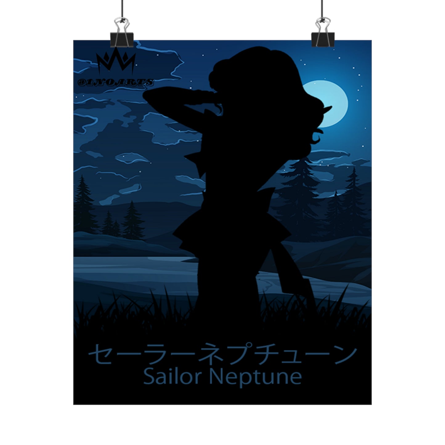 Sailor Neptune Minimalist Poster #2 - Collective Prints