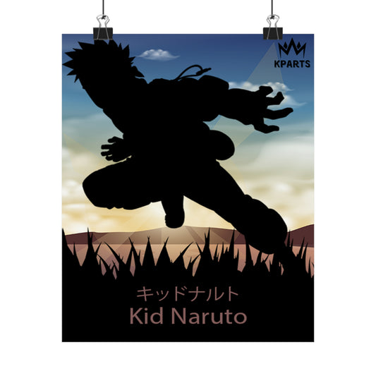 Naruto Uzumaki (Kid) Minimalist Poster #12 - Collective Prints