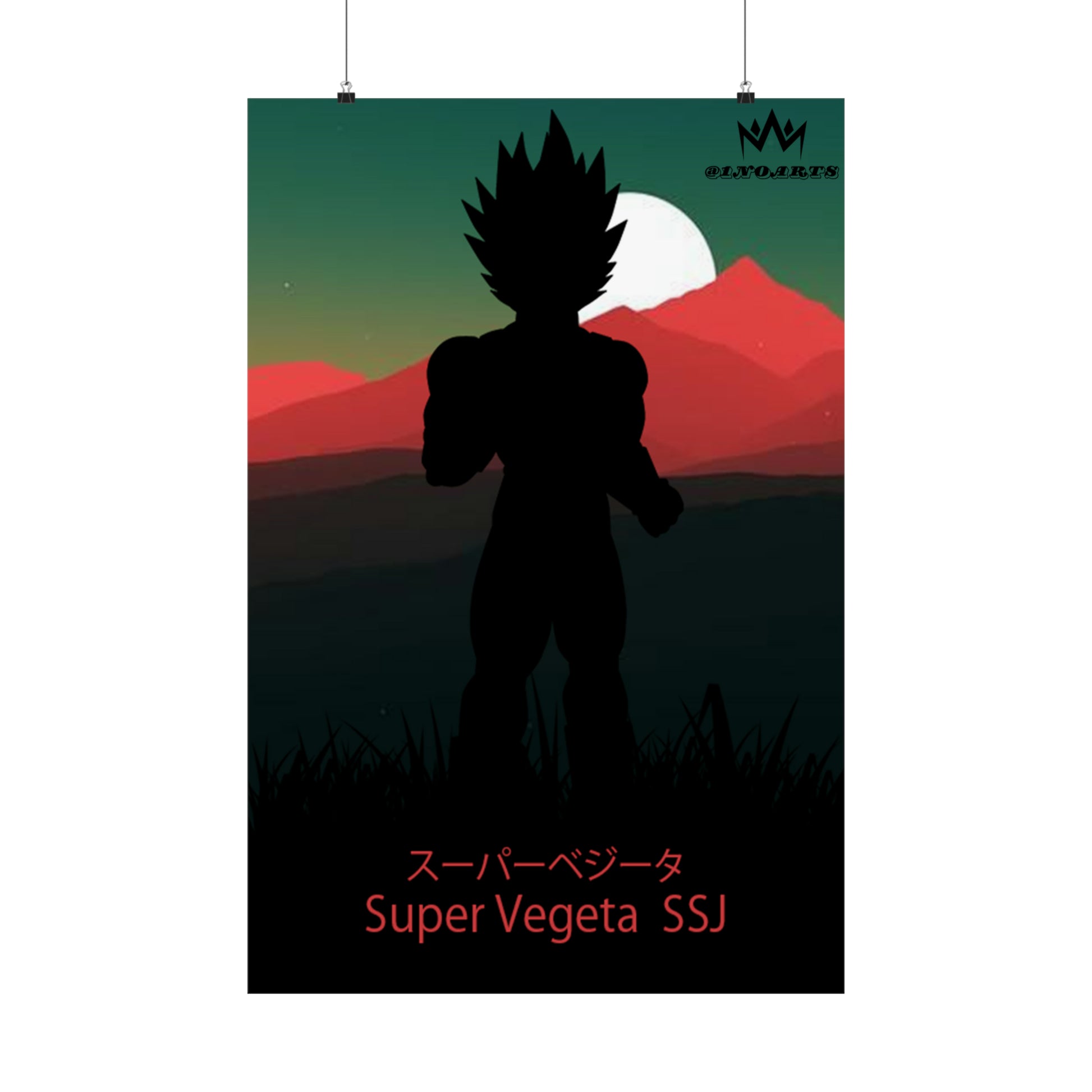 Vegeta (Super) Super Saiyan  Minimalist Poster #1 - Collective Prints