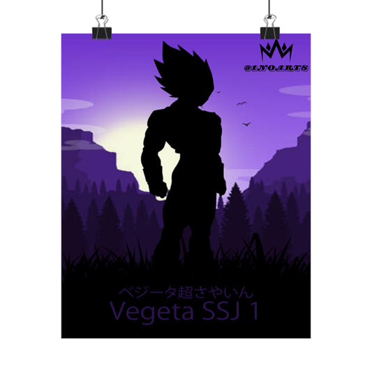 Vegeta Super Saiyan 1 Minimalist Poster #1 - Collective Prints