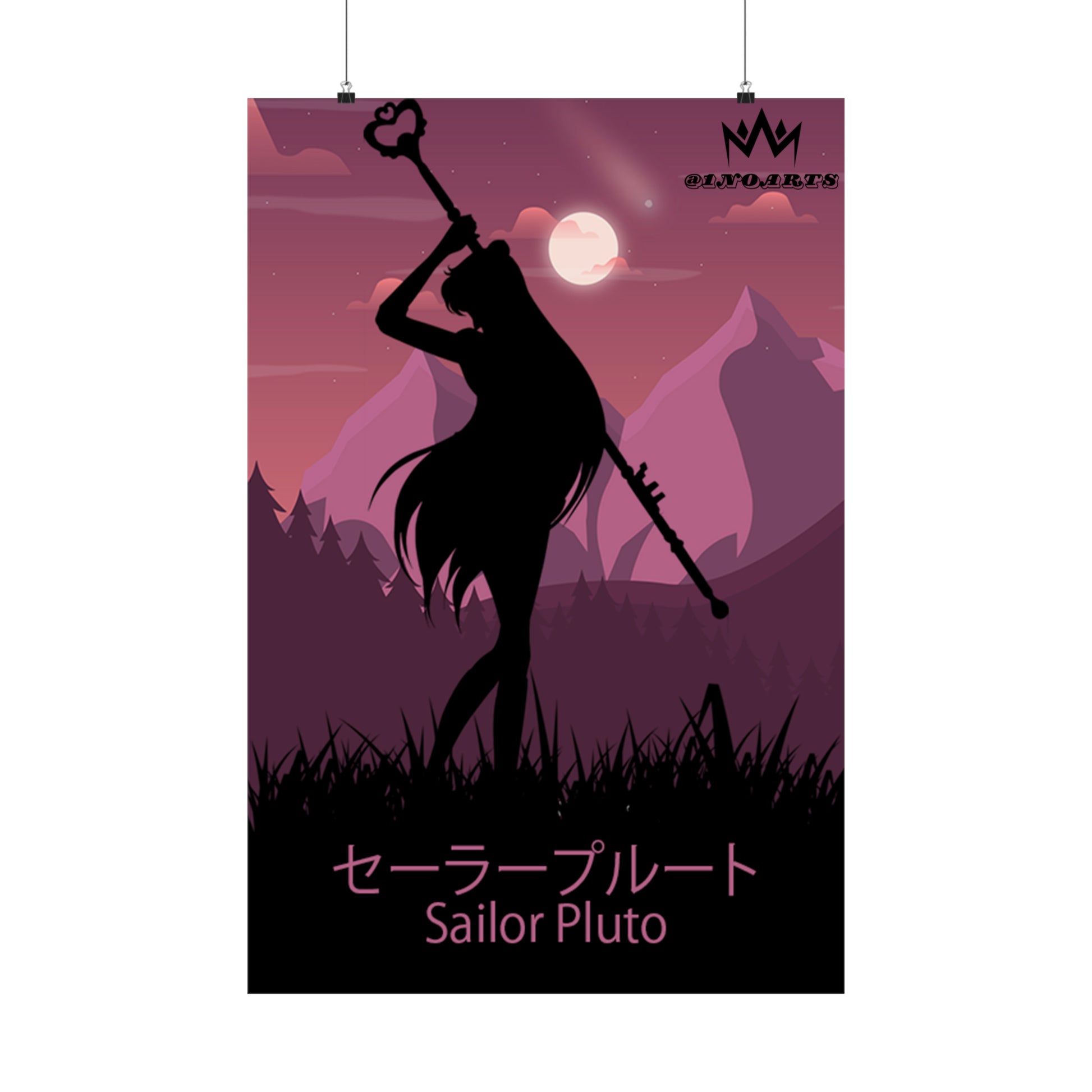 Sailor Pluto Minimalist Poster #3 - Collective Prints