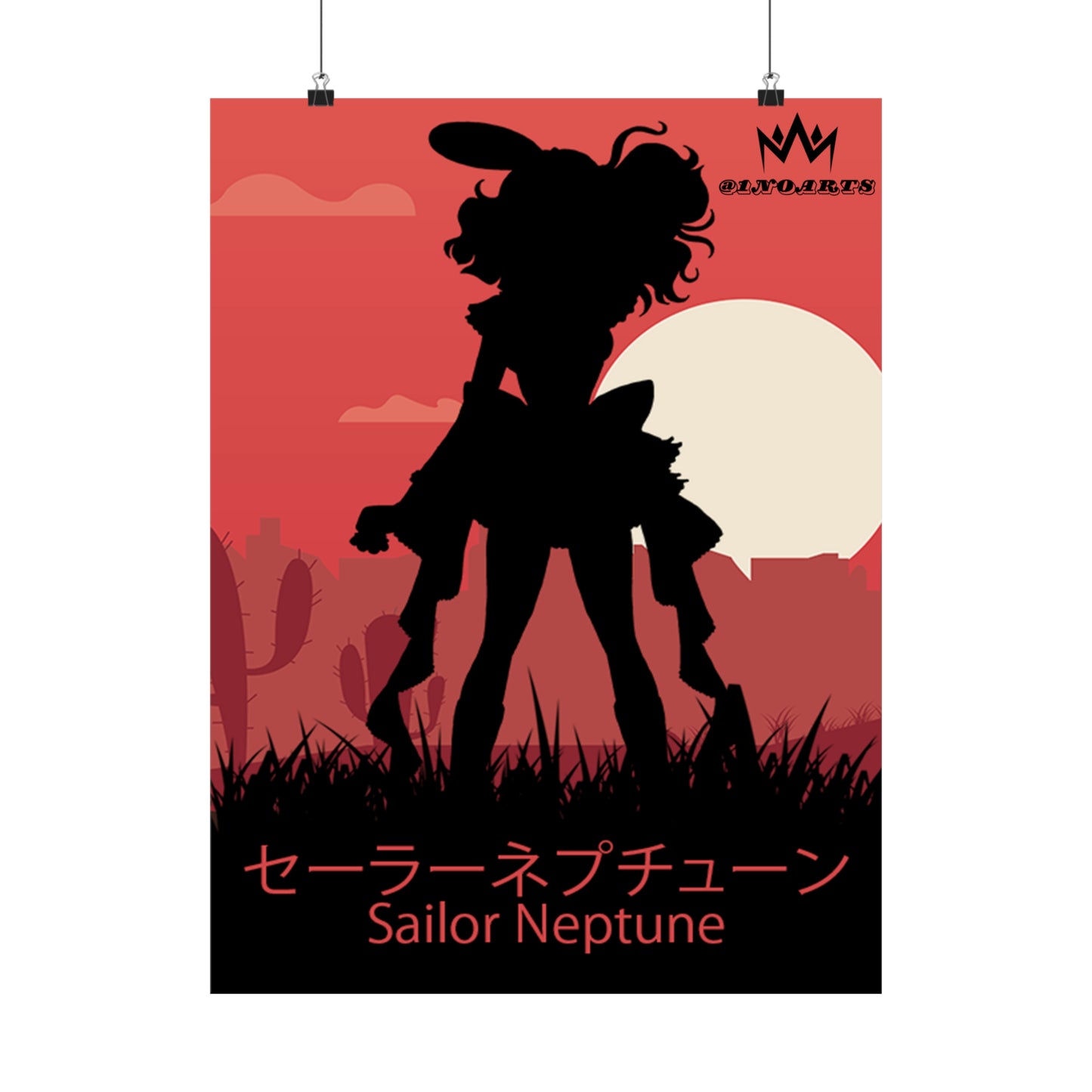 Sailor Neptune Minimalist Poster #1 - Collective Prints