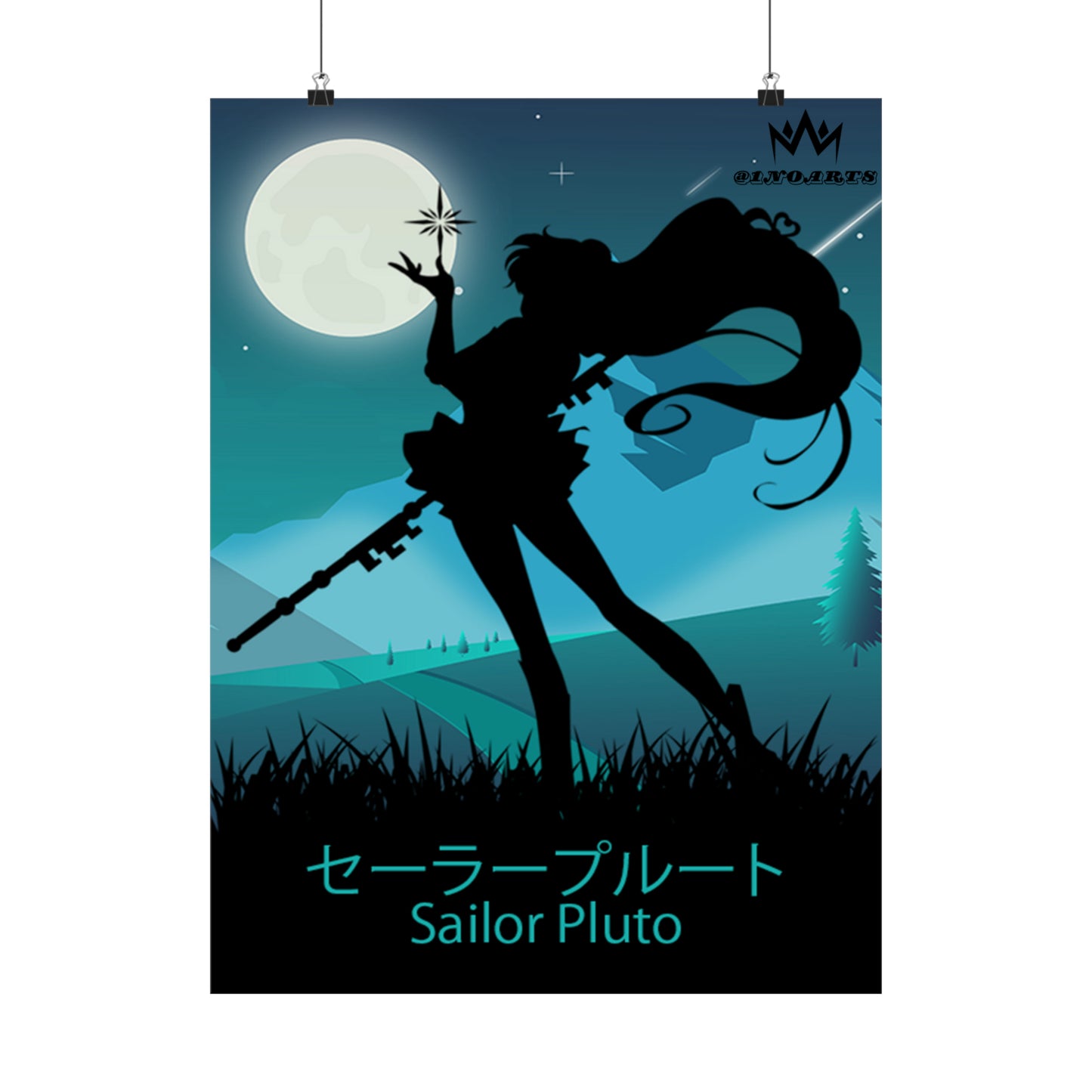 Sailor Pluto Minimalist Poster #1 - Collective Prints