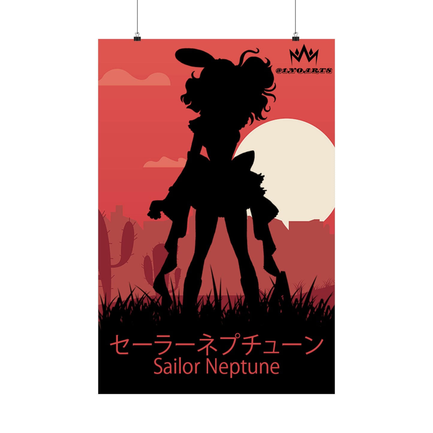 Sailor Neptune Minimalist Poster #1 - Collective Prints