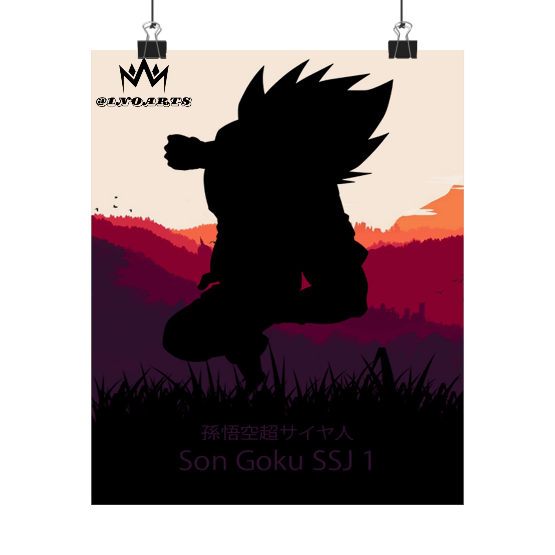 Son Goku Super Saiyan 1 Minimalist Poster #3 - Collective Prints