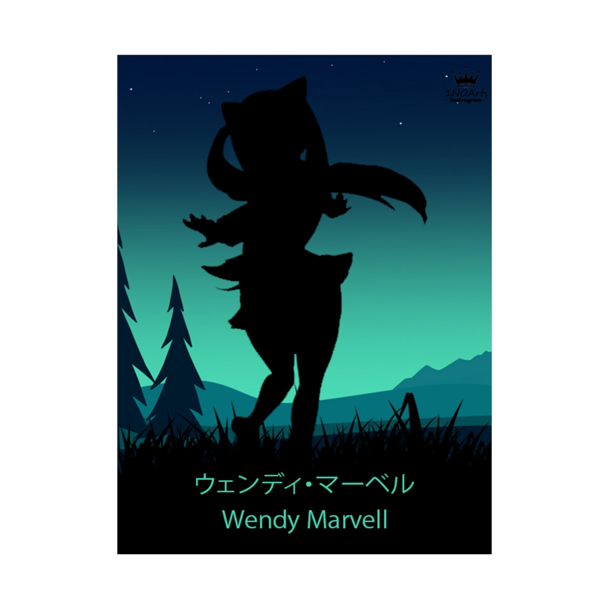 Wendy Marvell Silhouette Poster #1 - Collective Prints