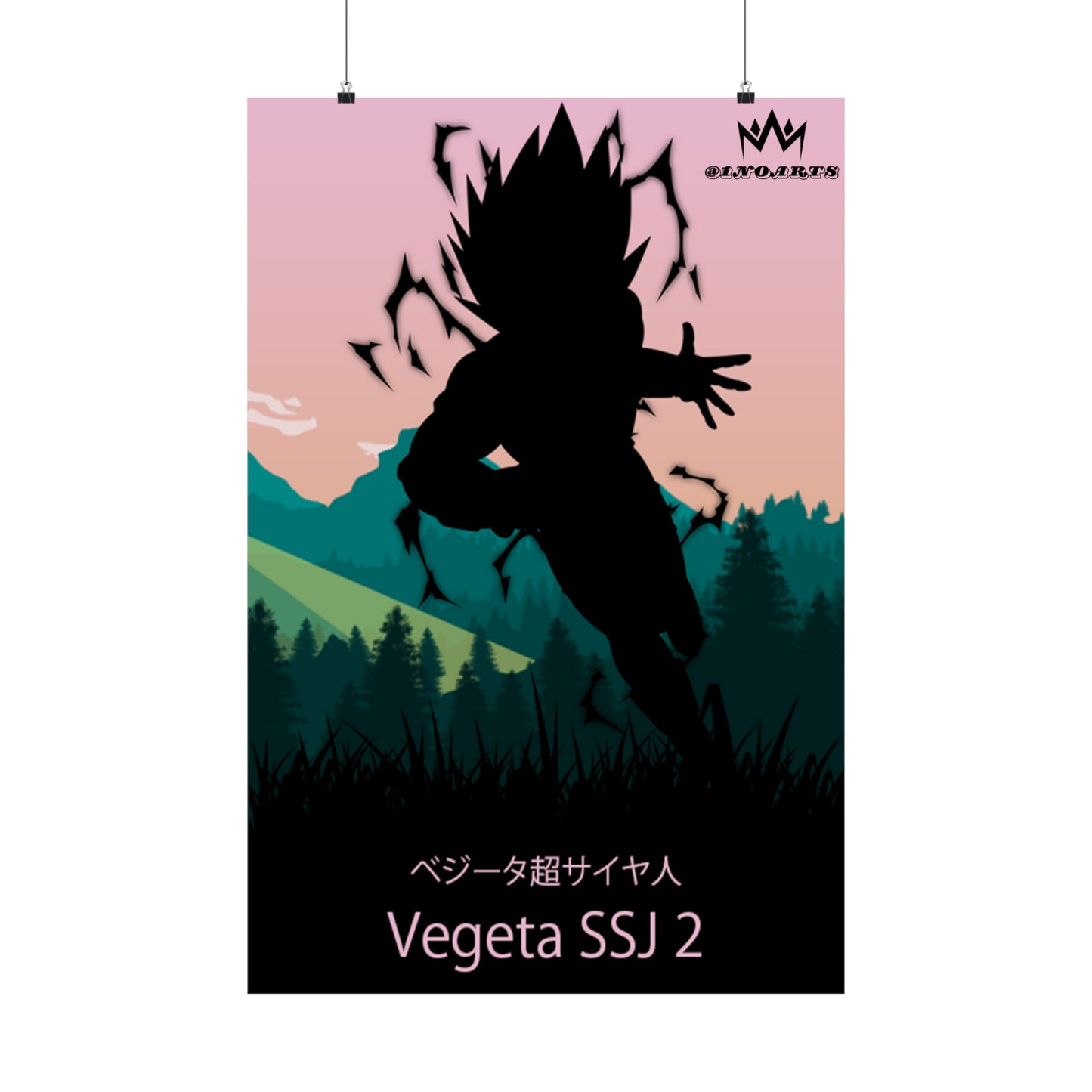 Vegeta Super Saiyan 2 Minimalist Poster #1 - Collective Prints