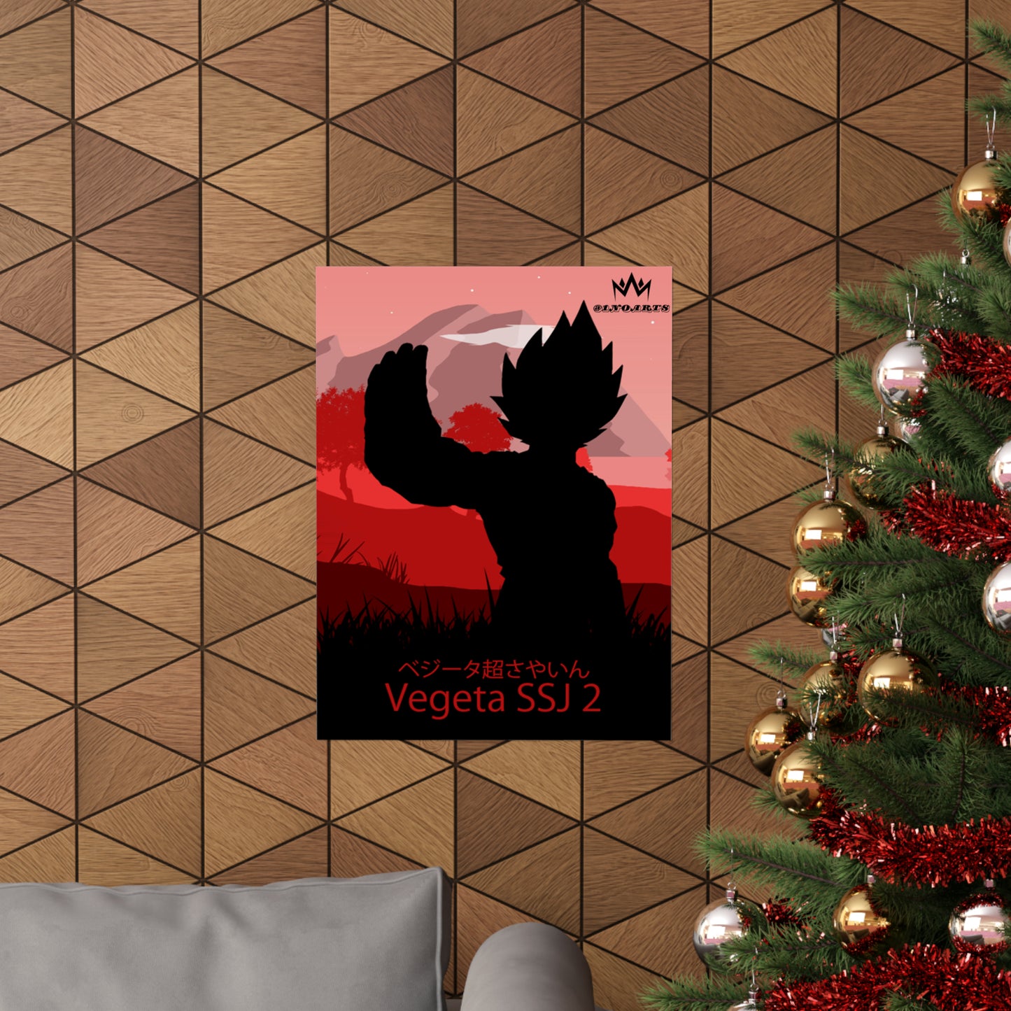 Vegeta Super Saiyan 2 Minimalist Poster #3 - Collective Prints