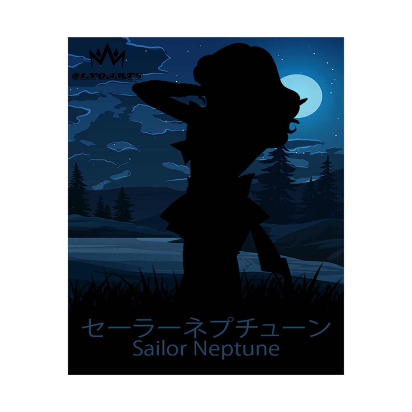 Sailor Neptune Minimalist Poster #2 - Collective Prints