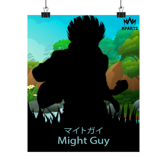 Might Guy Minimalist Poster #4