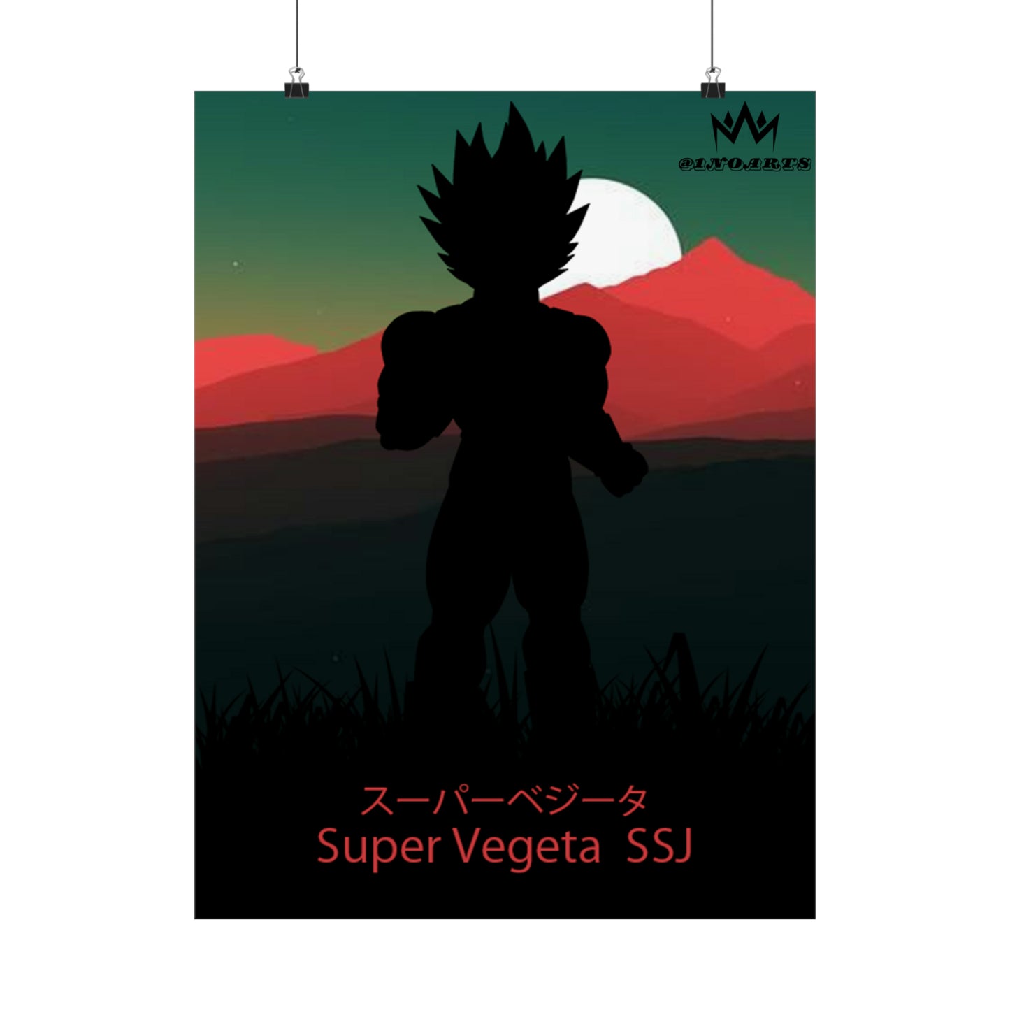 Vegeta (Super) Super Saiyan  Minimalist Poster #1 - Collective Prints