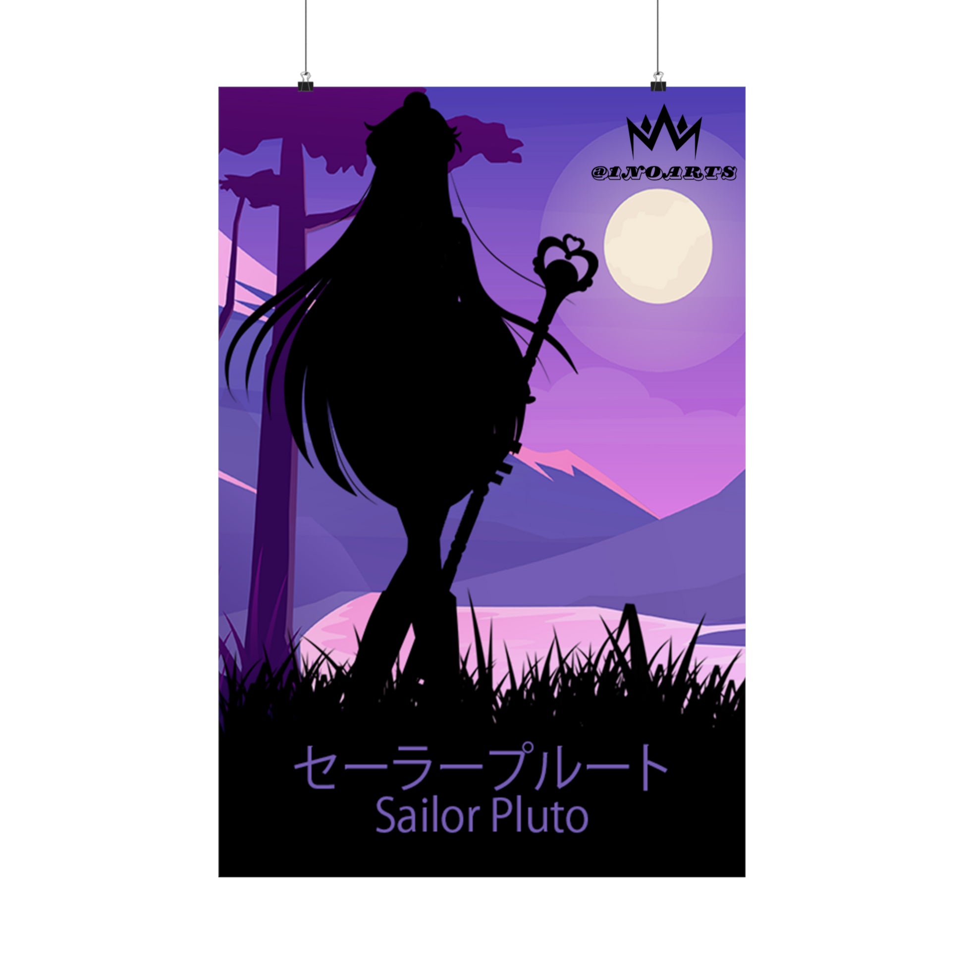 Sailor Pluto Minimalist Poster #2 - Collective Prints