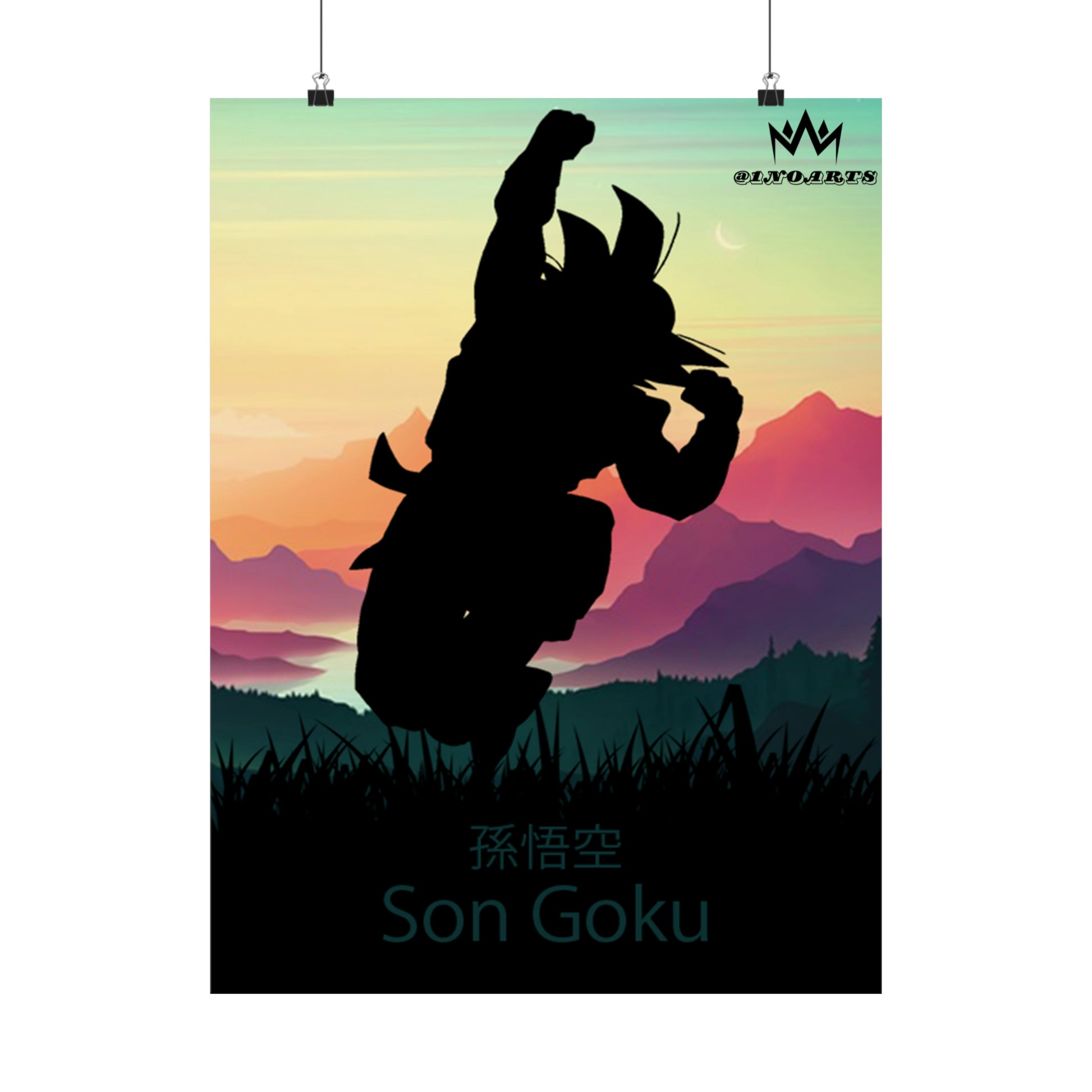 Son Goku Silhouette Poster #10 - Collective Prints