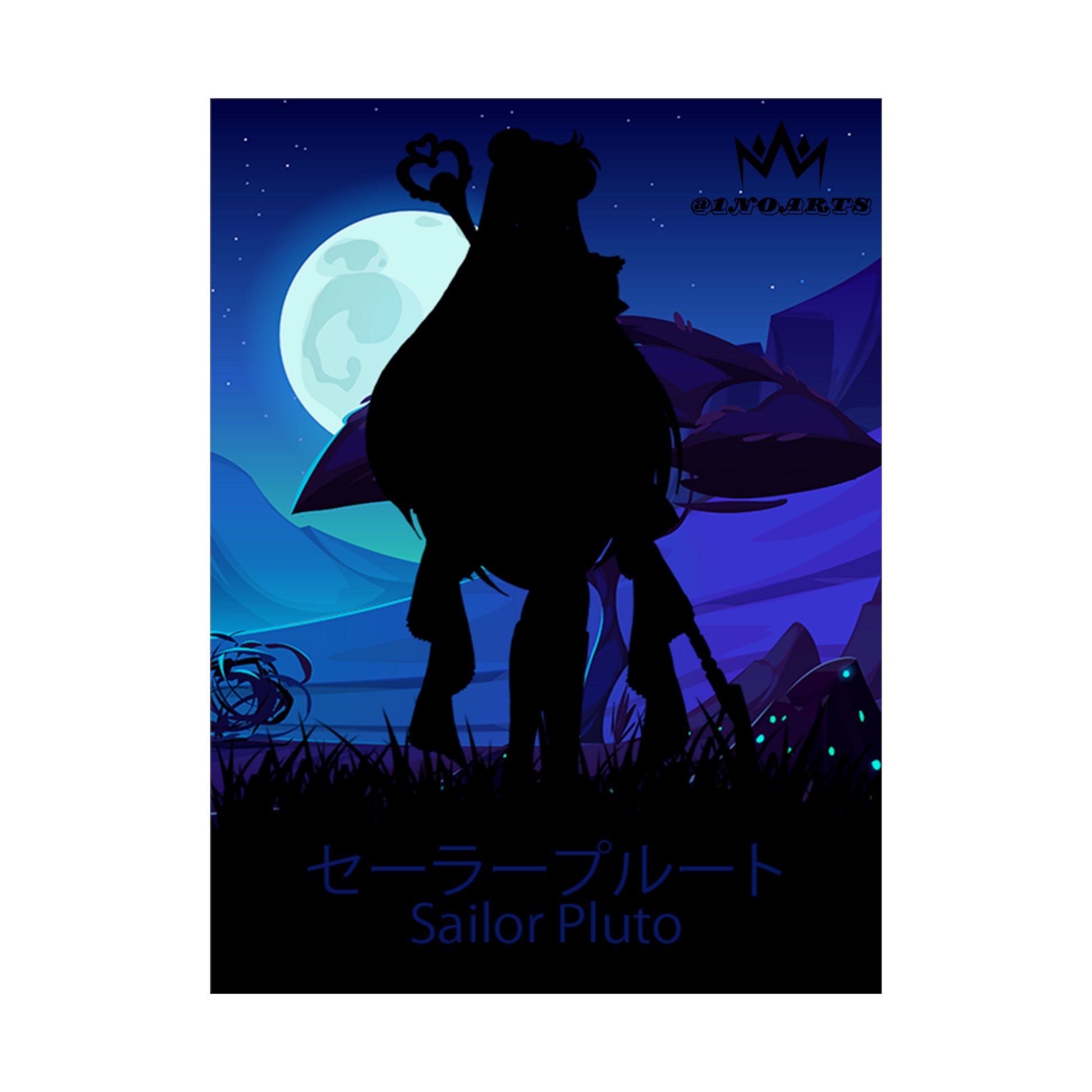 Sailor Pluto Minimalist Poster #4 - Collective Prints