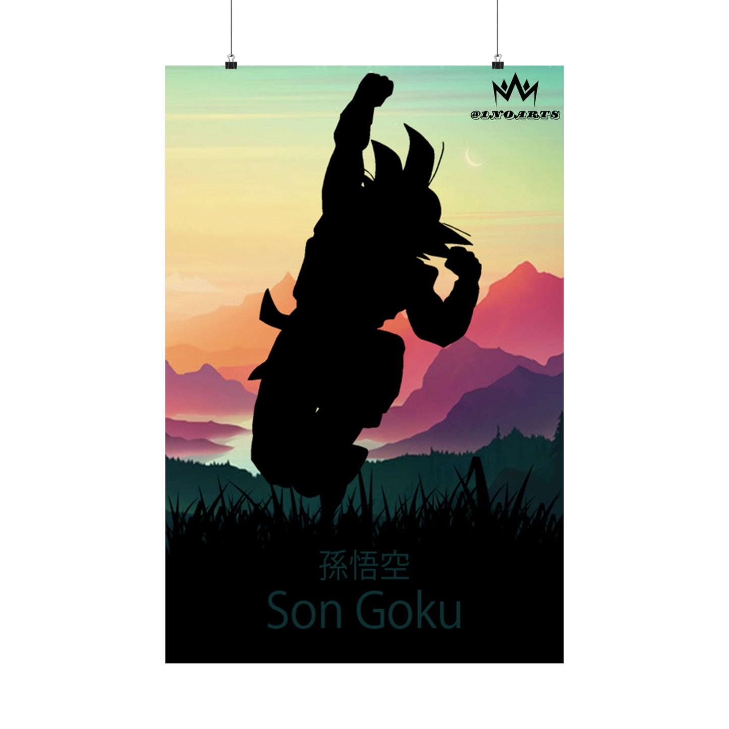 Son Goku Silhouette Poster #10 - Collective Prints