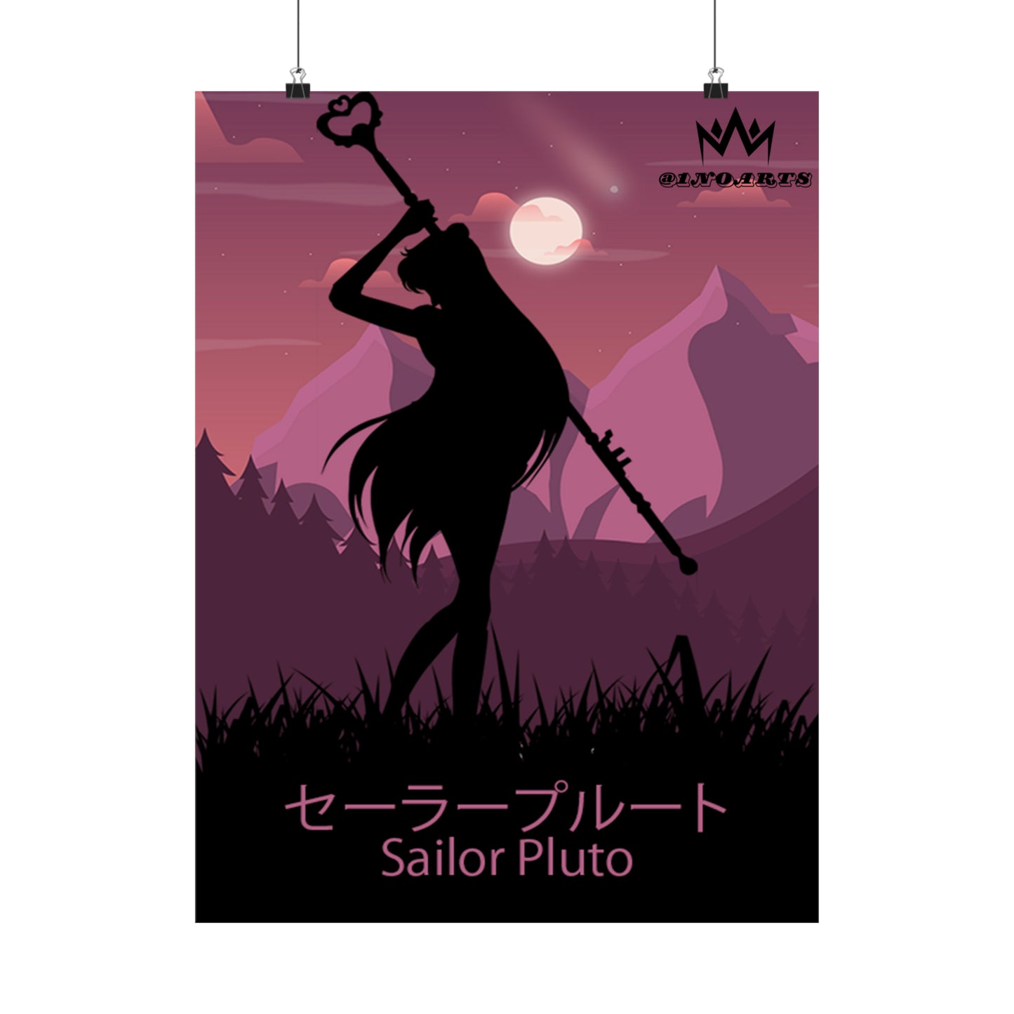 Sailor Pluto Minimalist Poster #3 - Collective Prints