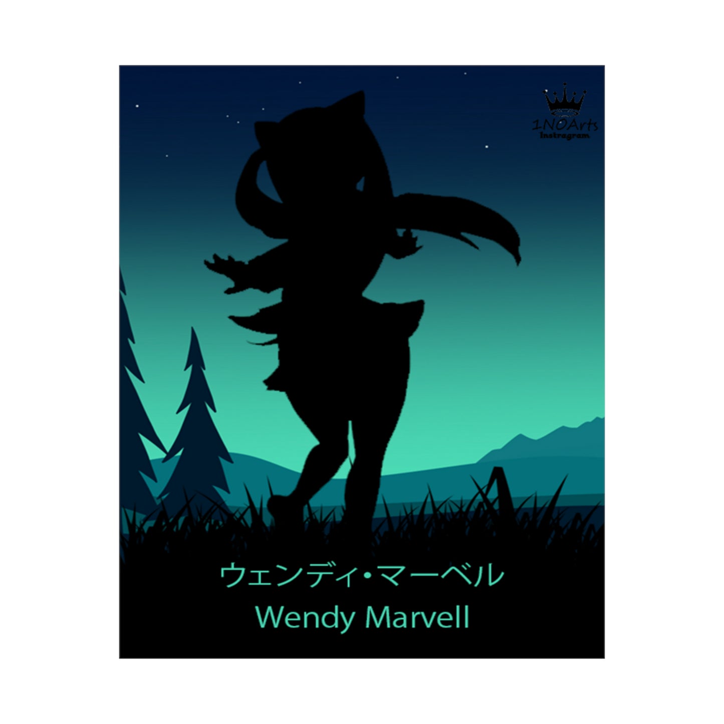 Wendy Marvell Silhouette Poster #1 - Collective Prints