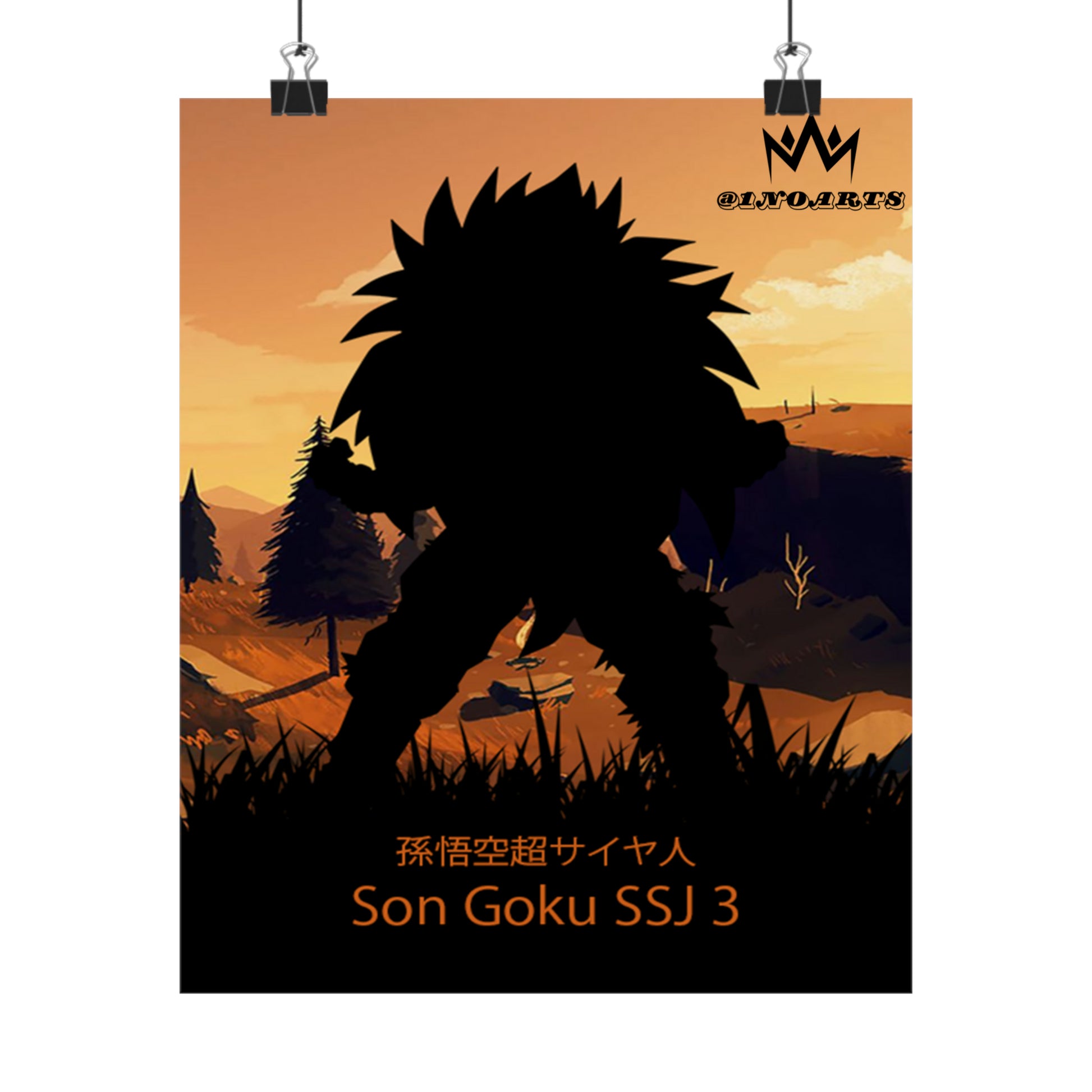 Son Goku Super Saiyan 3 Minimalist Poster #3 - Collective Prints