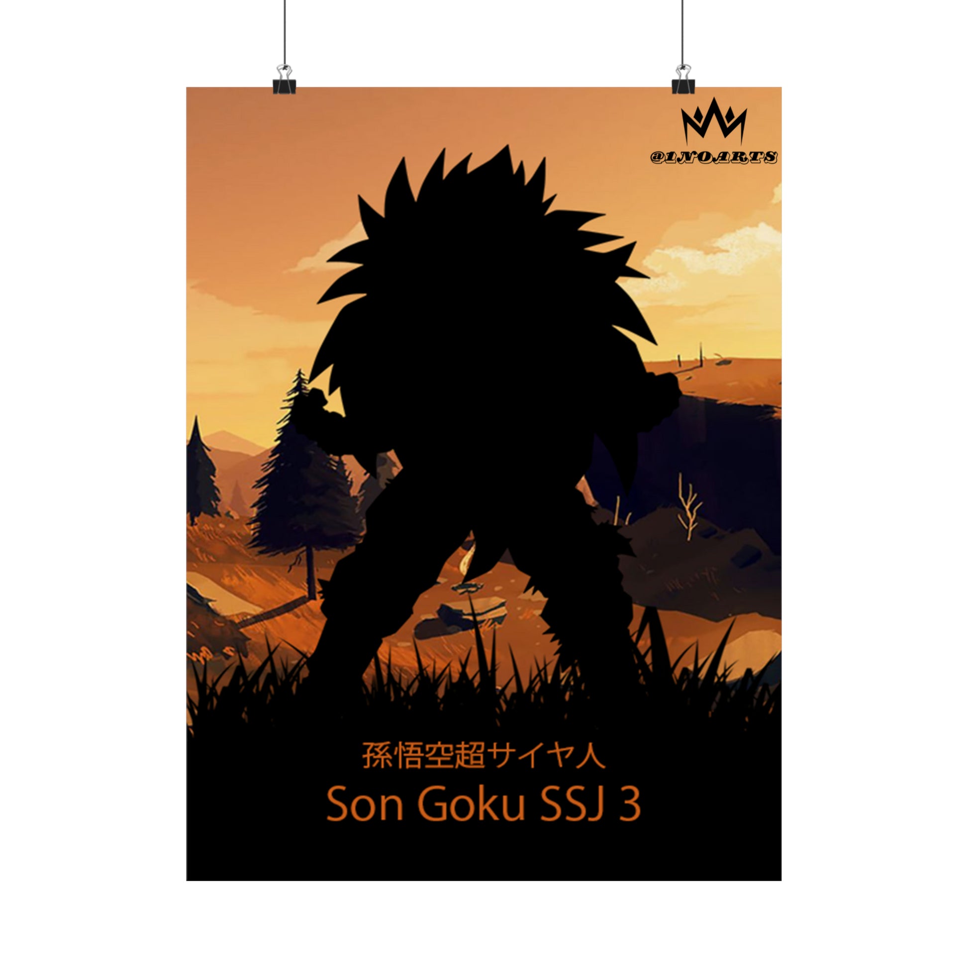 Son Goku Super Saiyan 3 Minimalist Poster #3 - Collective Prints