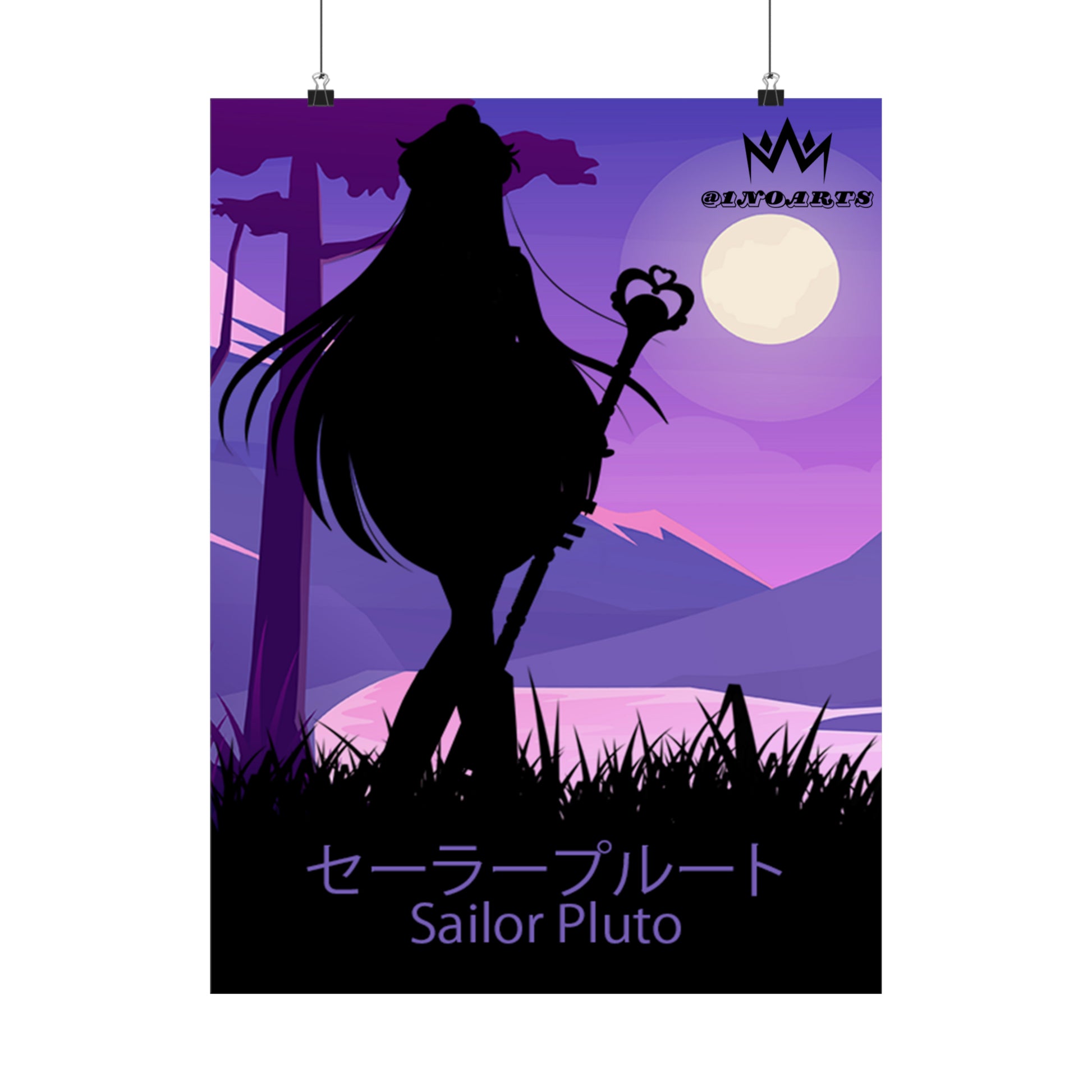 Sailor Pluto Minimalist Poster #2 - Collective Prints