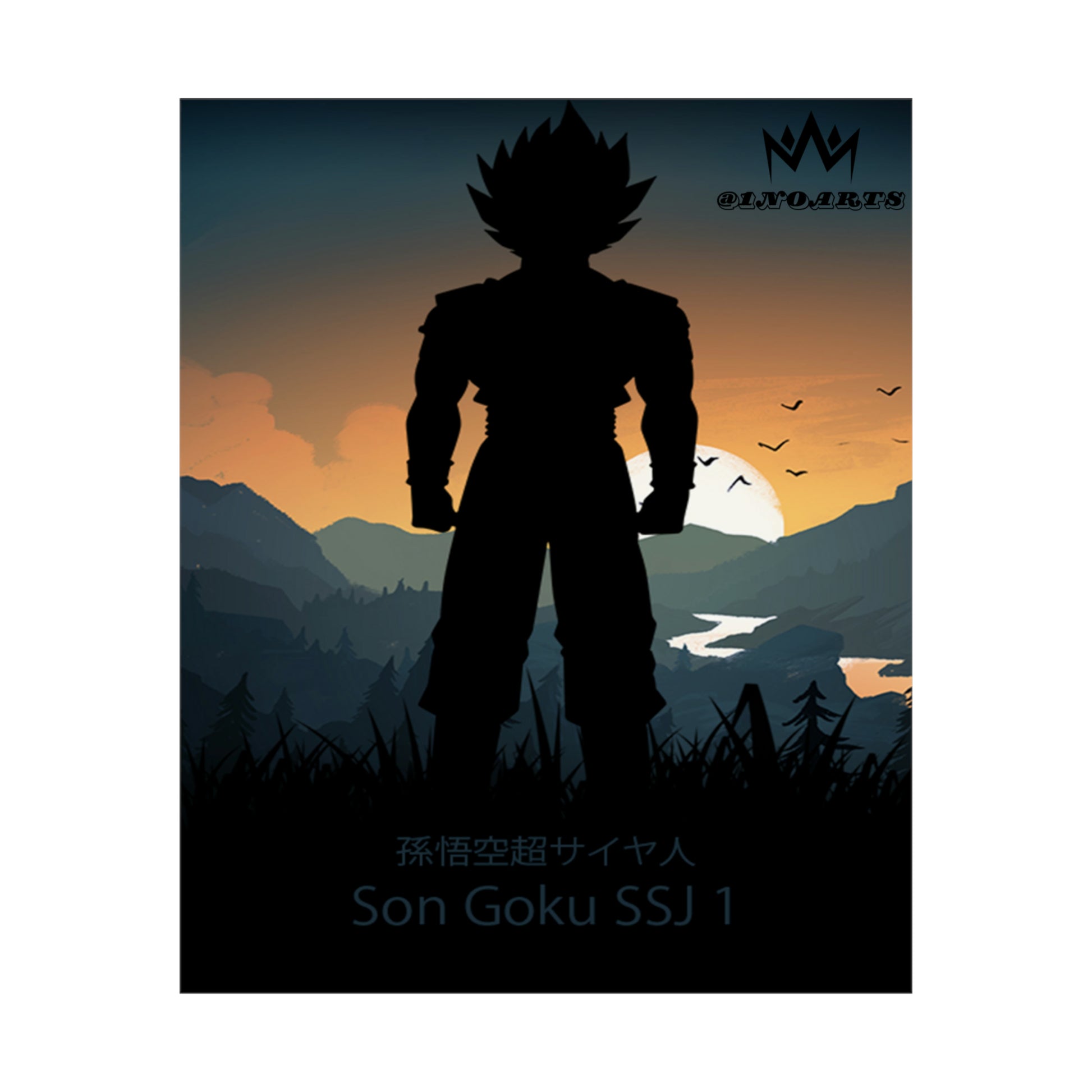 Son Goku Super Saiyan 1 Minimalist Poster #4 - Collective Prints