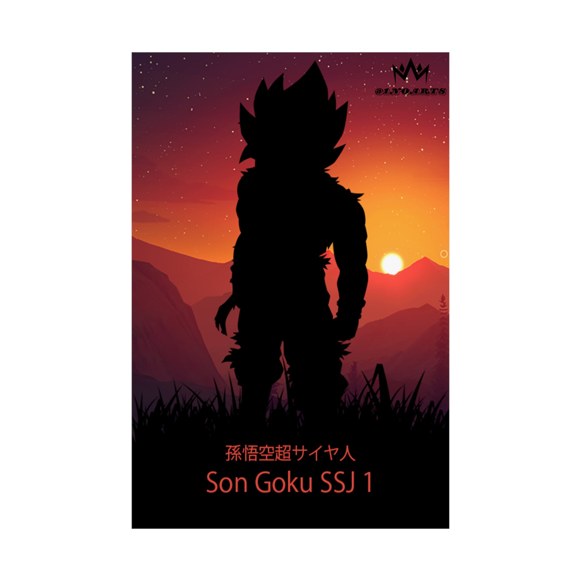 Son Goku Super Saiyan 1 Minimalist Poster #5 - Collective Prints