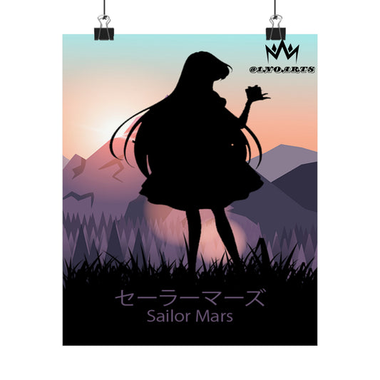 Sailor Mars Minimalist Poster #3