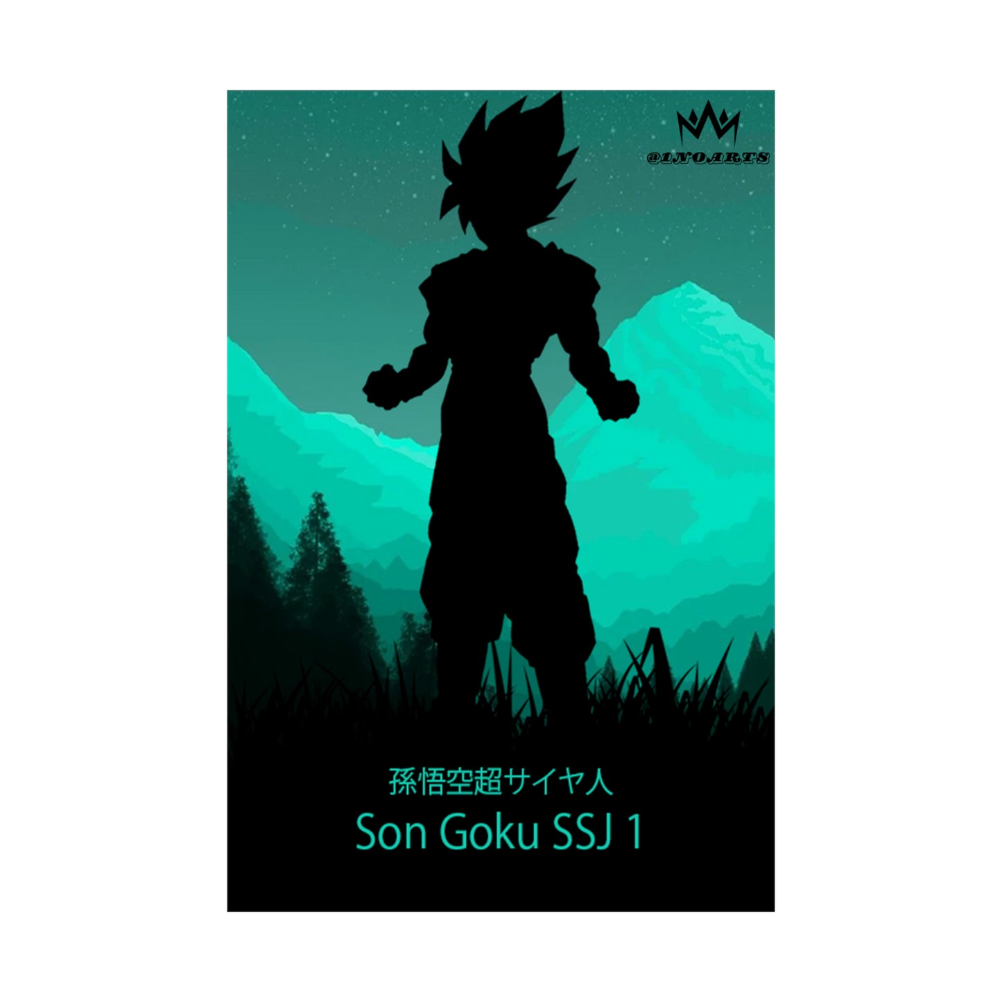 Son Goku Super Saiyan 1 Minimalist Poster #2 - Collective Prints