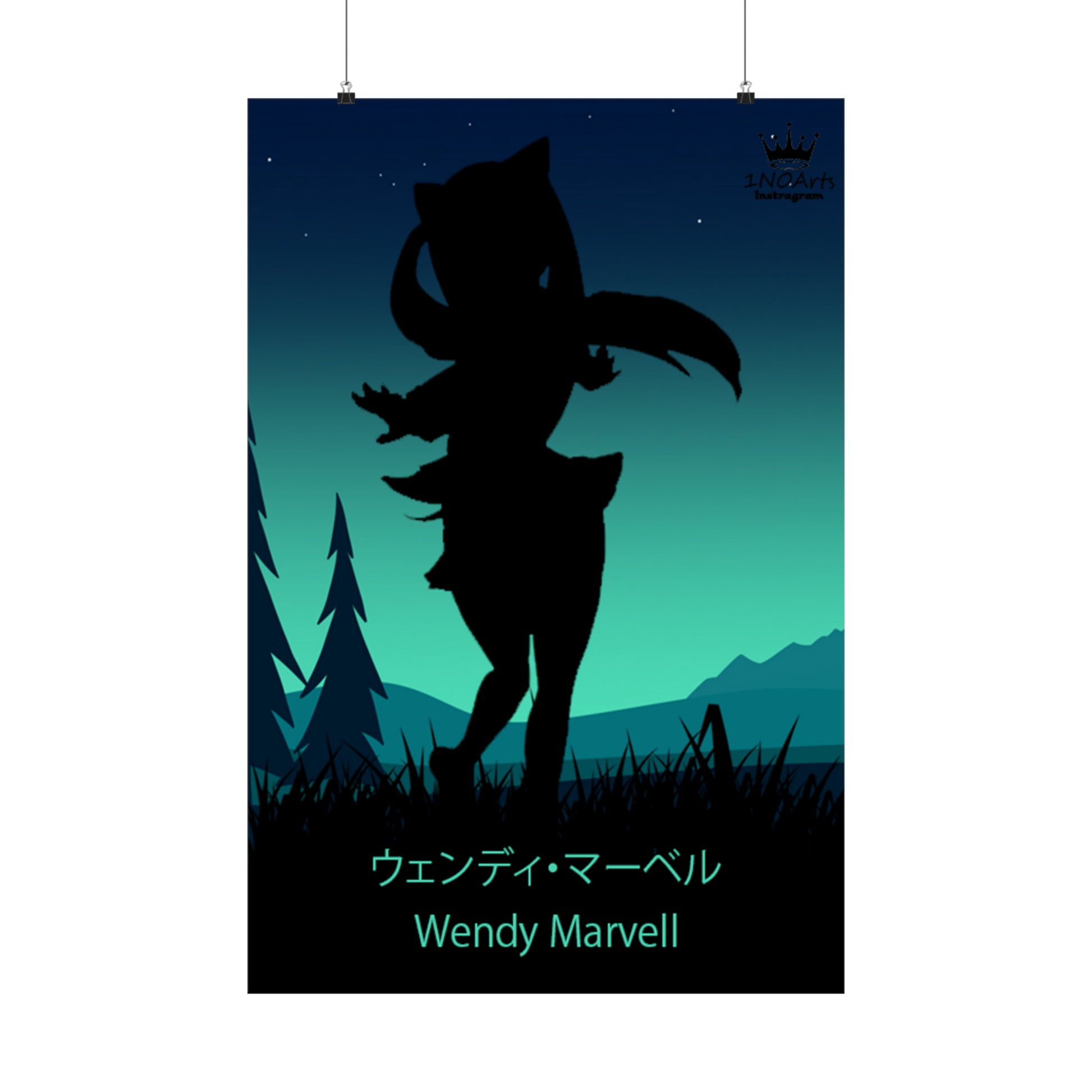 Wendy Marvell Silhouette Poster #1 - Collective Prints