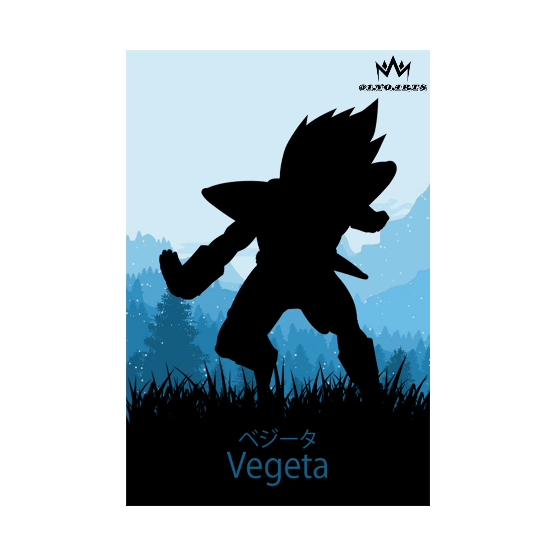 Vegeta Minimalist Poster #3 - Collective Prints