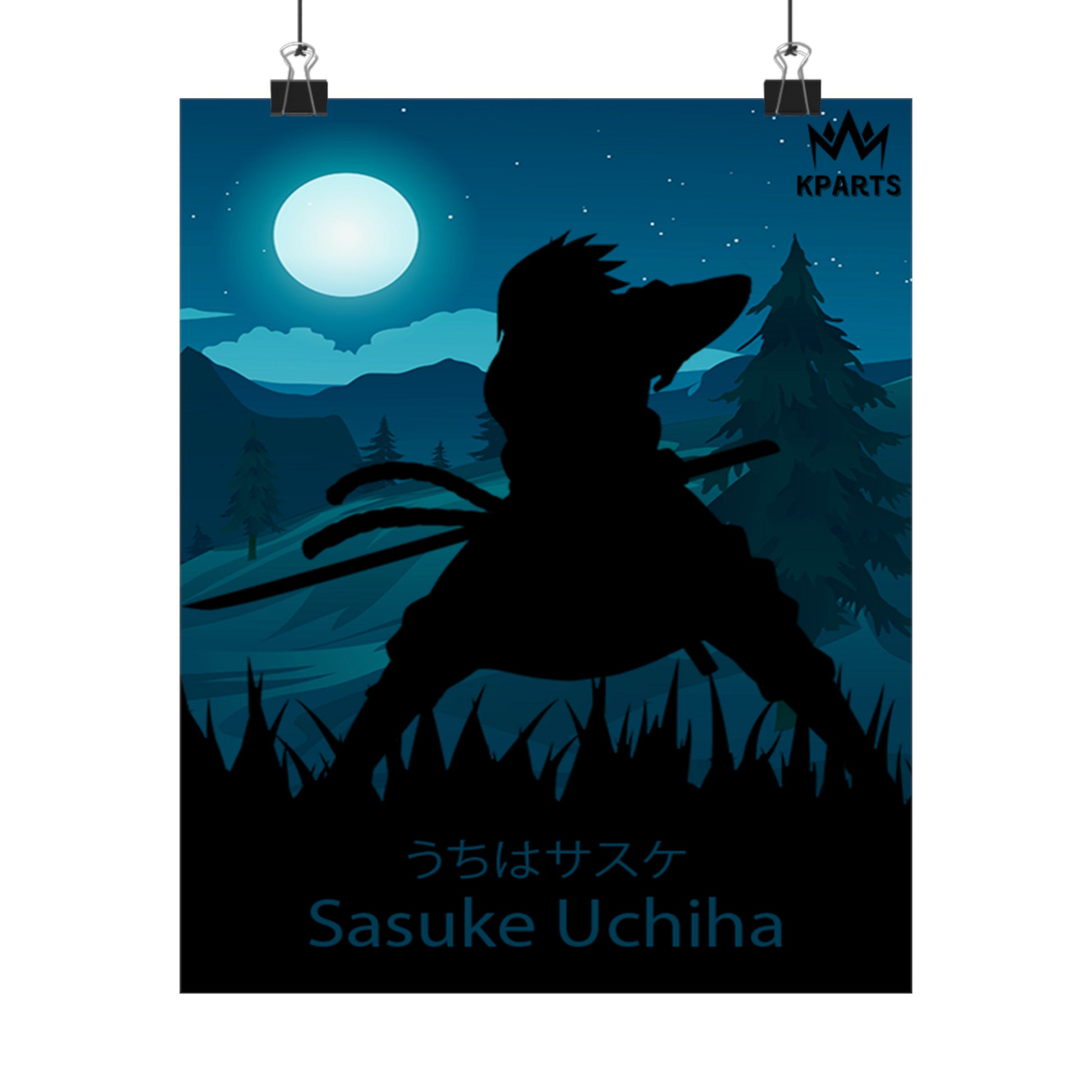 Sasuke Uchiha Minimalist Poster #5 - Collective Prints