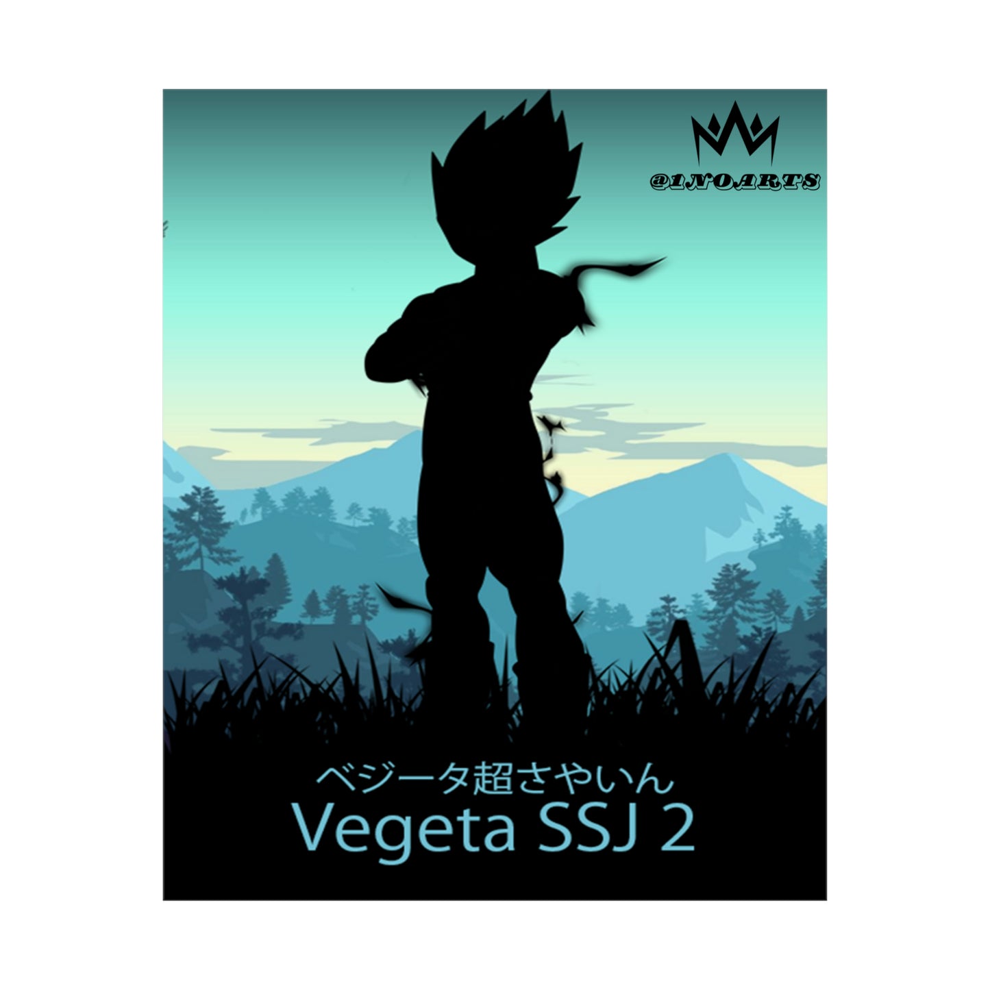 Vegeta Super Saiyan 2 Minimalist Poster #2 - Collective Prints