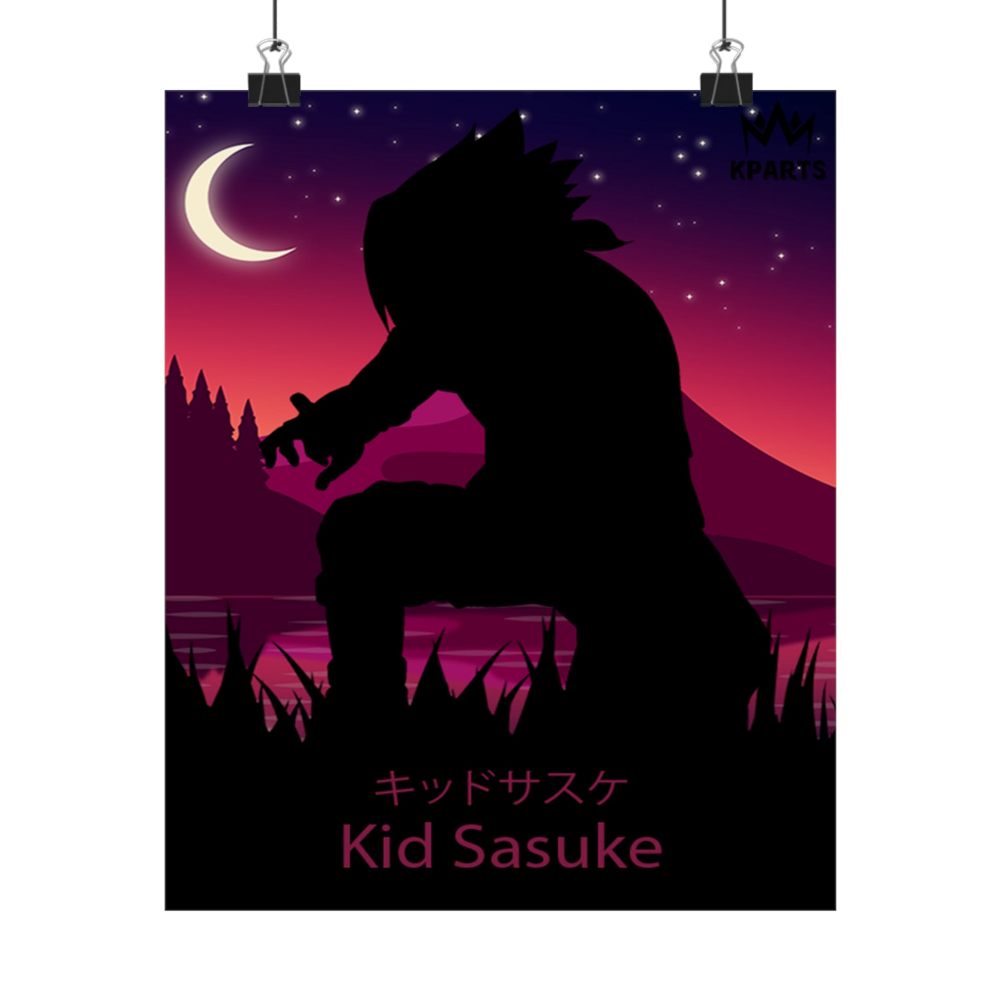 Sasuke Uchiha (Kid) Minimalist Poster #14 - Collective Prints