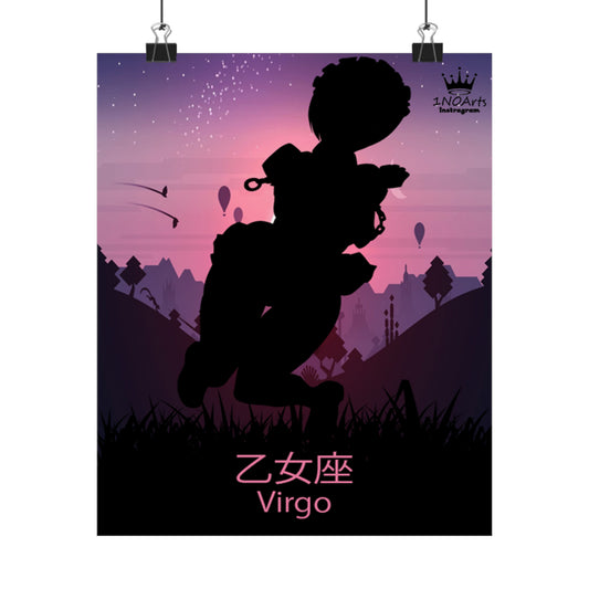 Celestial Spirit Virgo Silhouette Poster - Collective Prints