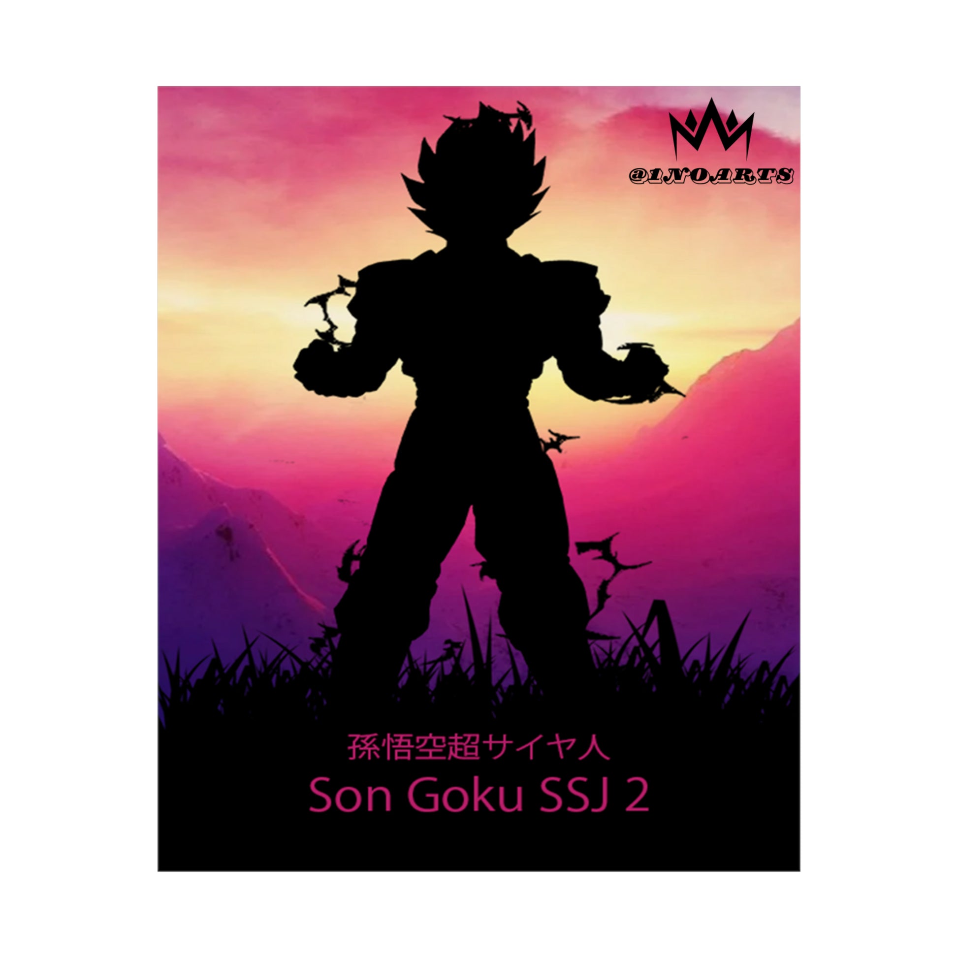 Son Goku Super Saiyan 2 Minimalist Poster #2 - Collective Prints