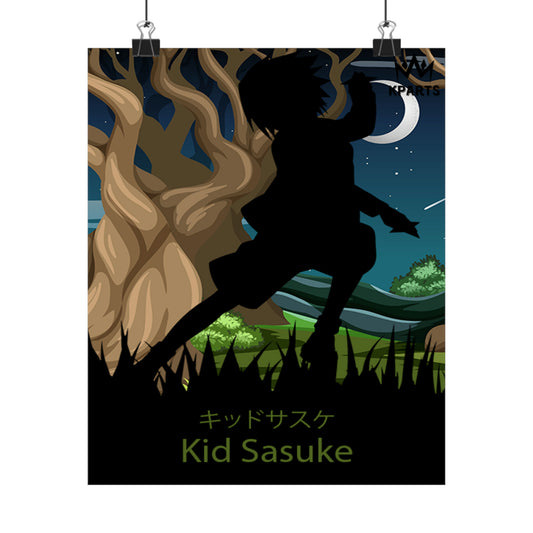 Sasuke Uchiha (Kid) Minimalist Poster #11 - Collective Prints