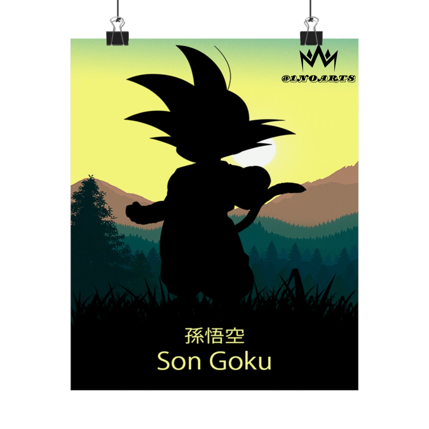 Son Goku (Kid) Minimalist Poster #2 - Collective Prints