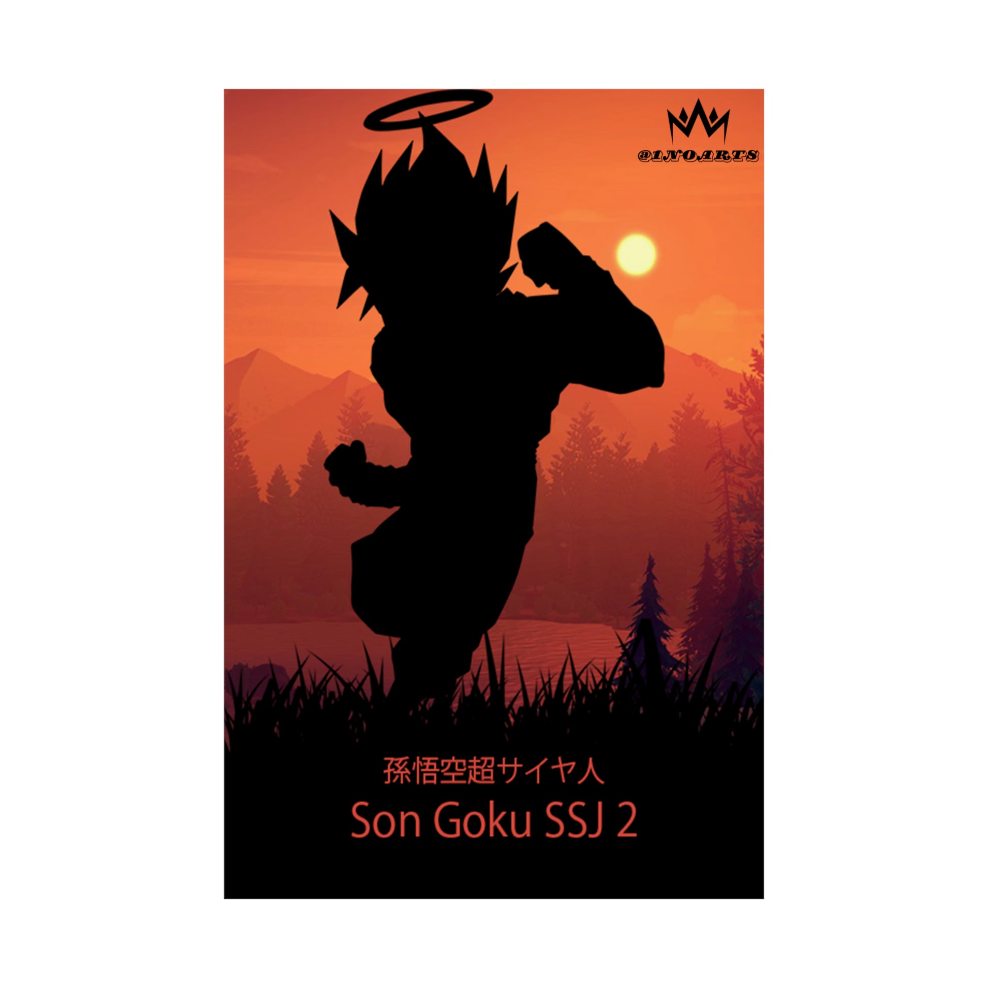 Son Goku Super Saiyan 2 Minimalist Poster #1 - Collective Prints